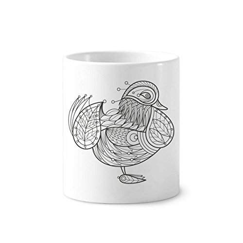 Oiseau peinture céramique support stable fini les pinceaux qui tombent