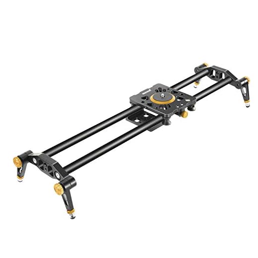 Neewer 31.5 inches/80 centimeters Carbon Fiber Camera Track Slider Video Stabilizer Rail with 6 Bearings for DSLR Camera DV Video Camcorder Film Photography, Load up to 17.5 pounds/8 kilograms