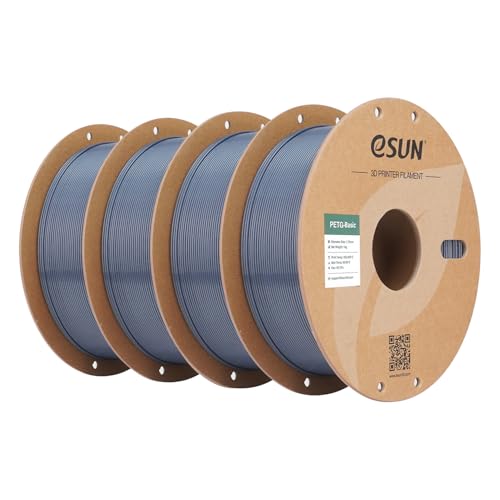 eSUN PETG 3D Printing Filament 1.75mm 4KG, High Toughness, Grey