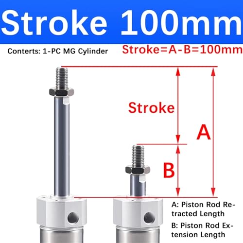 Vérin pneumatique 100mm de course pour automatisation de lignes de tri - 2