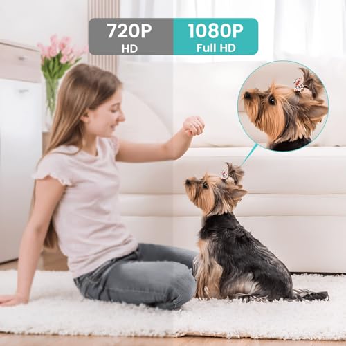 litokam Indoor Cameras for Home Security with Night Vision, Pet Cam with Phone App, Indoor Security Camera, Motion Detection, 2-Way Audio, WiFi Camara Home Cams 1080P - Thumbnail 2