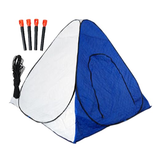 Refugio Exterior para Todo Clima, Tamaño: 200 × 200 Cm, Altura 1,3/1,6 M, Puerta con Doble Cremallera, con Puerto De Pesca En Hielo, Fácil Instalación,H:160cm,B