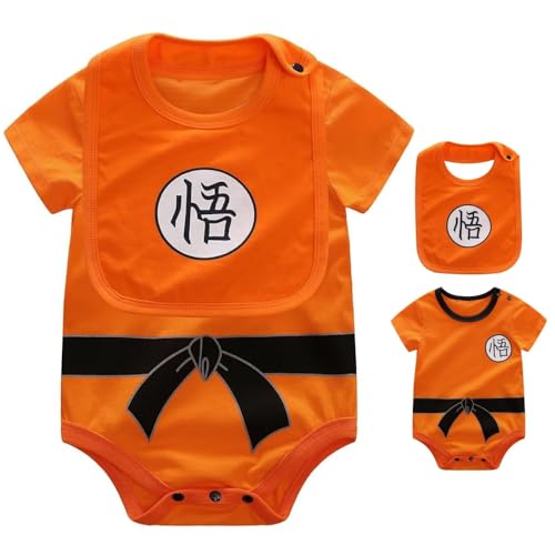Yierying Baby Costume Newborn Infant Boy Clothes Romper Bodysuit Outfits (Orange 0-3 Months)