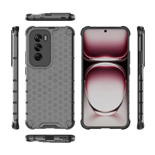 Image of Glasgow Back Case Cover Designed for [ Oppo Reno 12 5G / Reno12 5G ] (Stylish Look | Shock Proof) - Black