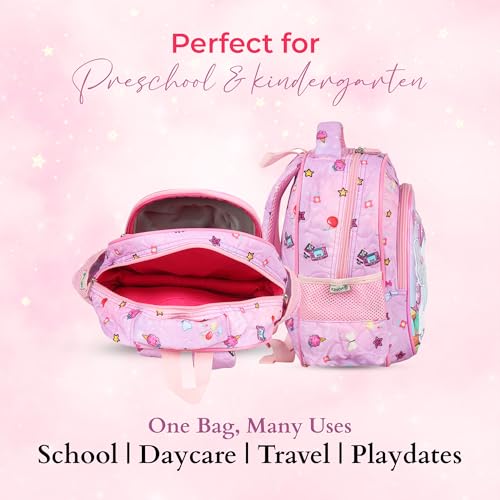 Image of Disney Kids School Bag /Cartoon Printed Causal Daypack /Lightweight Spacious Waterproof Tuition Bag /Backpack for Children /Girls Lightweight, Spacious, Waterproof -12 /15 /17 inches
