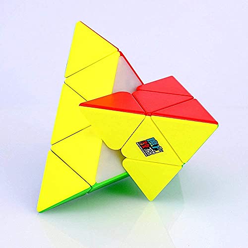 Image of Mayatra's MoYu MeiLong Pyraminx Triangle High Speed Stickerless Magic Pyramid Puzzle Cube Toy,Multicolorfor 14 Years and Up