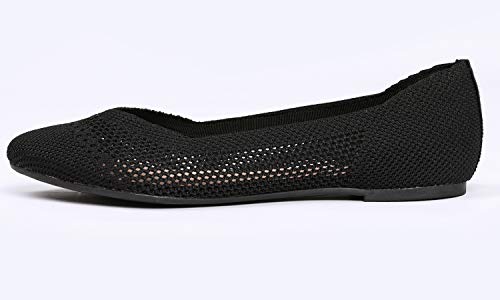 Feversole Women's Woven Fashion Breathable Knit Flat Shoes 6