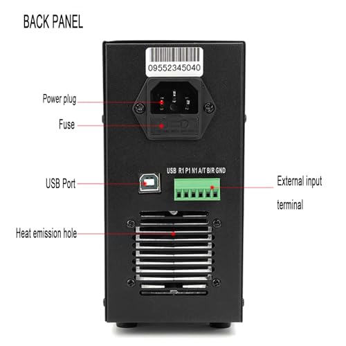 Image of YERTAI Electronic Load Tester, ET5406A+ 200W Programmable DC Load Testers 20A 120V Battery Capacity Detector in Charger, Liner Power, Grey