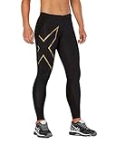 Lift Leggings Review | Black Leggings, Plus Size Legging 2XU Women's MCS Cross Training Compression Tights, Black/Gold, Large