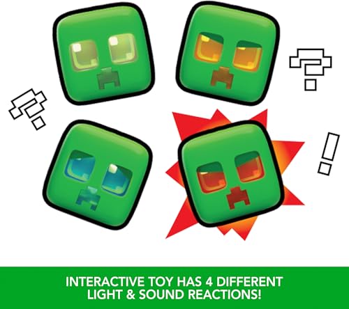Juguete Minecraft Creeper interactivo Mattel JGX49 figura interactiva con luces 7