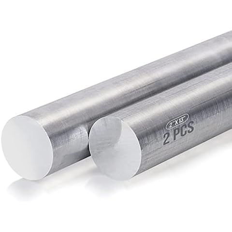 2 Inch Diameter Round Aluminum BAR,Long 13" 6061 Aluminum Round Bar,T6511 Solid New Mill Stock (2) Cover