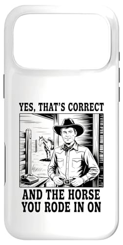 Yes That's Correct And The Horse In Ride On Cowboy �X�}�z�P�[�X iPhone 17 Pro Max �p