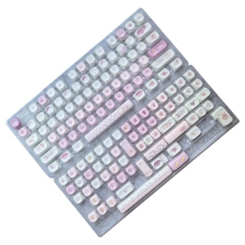 Keycaps PBT MOA lapin mignon idée cadeau idéale pour setup setup gamer