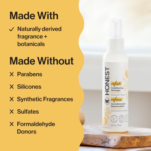 The Honest Company Hair Detangler, Citrus Vanilla Refresh, 4 fl oz