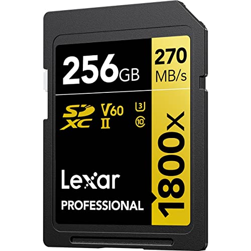 Lexar Gold Series Professional 1800X 256Gb Uhs-Ii U3 Sdxc Memory Card, 2-Pack #TOP2
