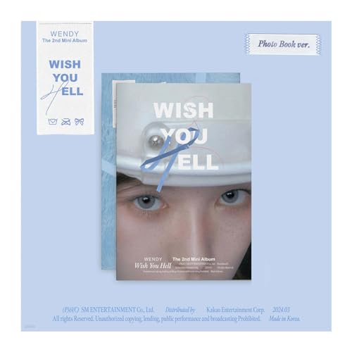 Mini Album Wendy Wish You Hell Full SET K-Pop avec livre photo et carte QR scellé