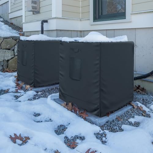 Cubierta para aire acondicionado exterior para proteger el jardín residencial en invierno 3