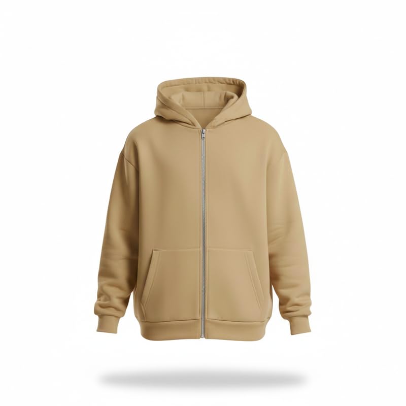 besick Casual/Solid Stylist Oversized Fit Zipper Hoodie for Women/Girls-picture-33