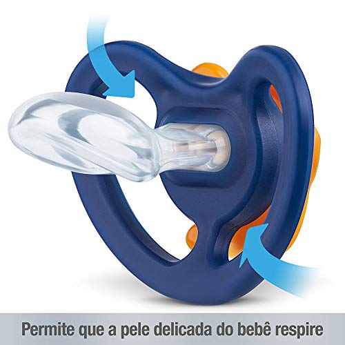 NUK Chupeta Space Silicone Boy S3 - Tam 3 (18 - 36 Meses) Cores Sortidas 4 NUK Chupeta Space Silicone Boy S3 - Tam 3 (18 - 36 Meses) Cores Sortidas - Imagem 4