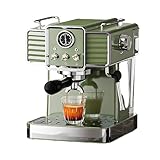 STDZQCWY Espressomaschine 15 Bar, mit Milchaufschäumer und Dampfdüse, mit abnehmbarem 54-oz-Wassertank, 1350-W-Profi-Kaffeemaschine, für den Barista zu Hause, Latte- und Cappuccino-Maschine
