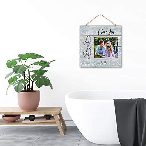 Cadeau d'intérieur : panneau de maison en bois rustique premium de 30,5 cm - 8