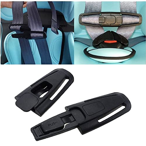 Seat Chest Harness Clip Seat Safety Belt Clip Buckle Universal For Kids Baby Carseat Adjustable Guard (Black) #TOP3