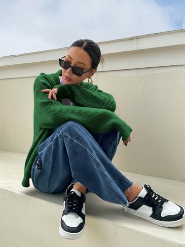 Image of SOLY HUX Zip Up Cardigan for Women Hooded Cardigan Sweater Knitted Drop Shoulder Fall Clothes Winter Hoodies Outerwear