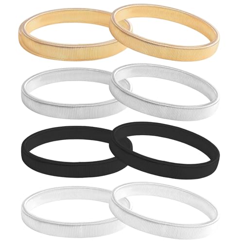 Ya en mundofriki.es: Aomig Brazalete Camisa, 8pcs Antideslizantes Brazeletes Elásticos, Elasticos para Mangas, manga de camisa Larga antideslizante, Soporte de Manga de Camisa Metal para Hombre Mujer