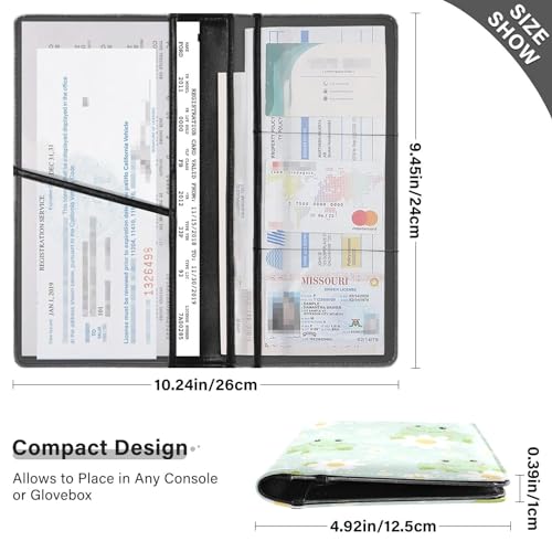 Organizador para auto de cuero miniatura 3