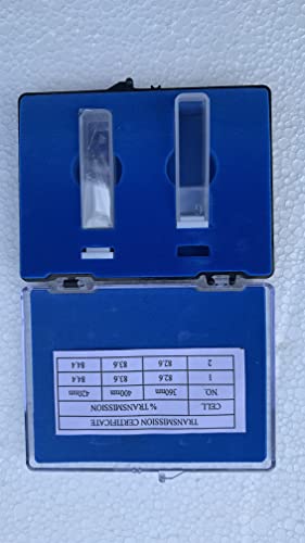 Image of WKM Glass Cuvette Spectrometer Cell Cuvette Laboratory Glassware 10 mm - 1 Box (2 Psc)