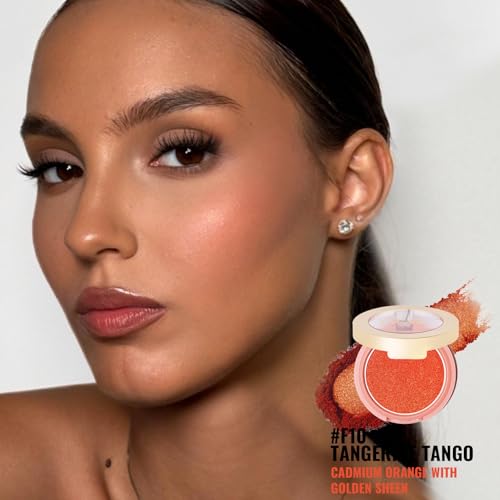 Oulac Shimmer Blusher for Cheeks Make up Hydrating & Moisturizing Face Blush Glowy, Long-Lasting Fade & Sweat Resistant - Image 3