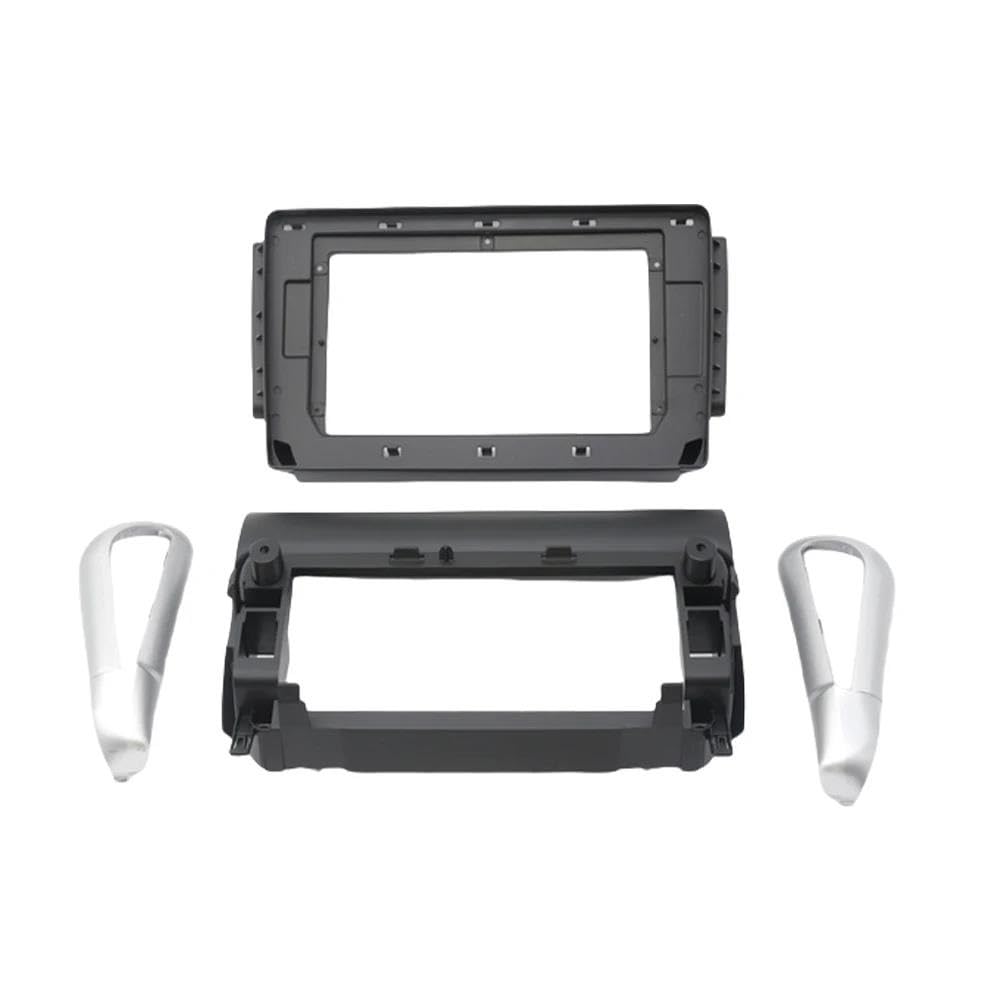 Adaptador De Panel De 10 Pulgadas para Salpicadero De Coche Caja CANbus Decodificador Y Panel De Montaje Android para Peugeot 208 2008 2014-2018 DYDGUTUFB(Only Frame)