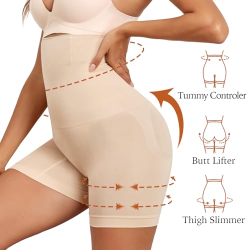 Tummy Control Shapewear Shorts, High Waisted Shapewear for Women, Faja Body Shaper Shorts Under Dresses3