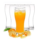 YBCPACK Juego de 6 vasos de cerveza de 16 onzas/500 ml, vasos para beber para el hogar