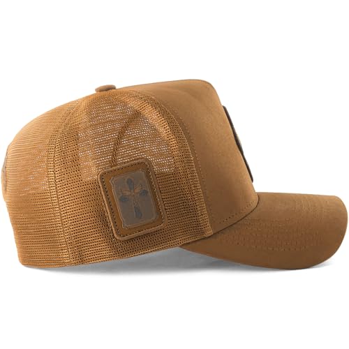Image of Sacudido's | Trucker Cap Cross Rosary | Snapback Hats, Adjustable, Unisex, Faith