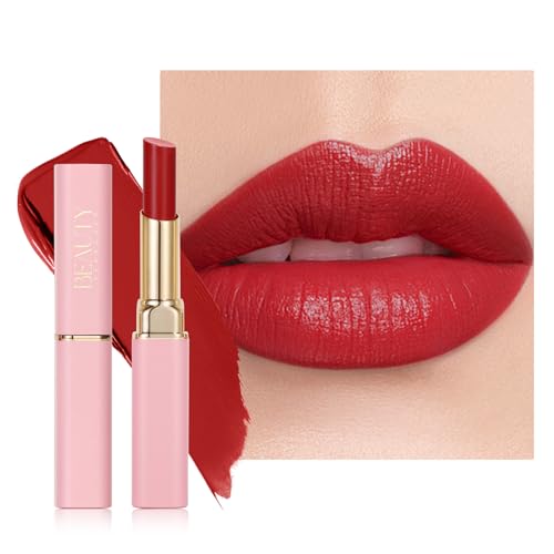 Barra de labios mate superbrillante, bálsamo labial con color superhidratante, color ultrabrillante, acabado brillante en crema natural para labios secos # 06