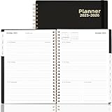 Daily Planner 2025-2026, Jul.2025-Jun.2026, 6.2' x 8.4', 2025 Planner Weekly and Monthly, Calendar Planner 2025 with Tabs & Pocket, 100GSM Thick Paper, Black