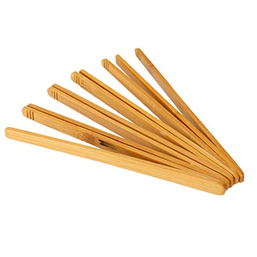 Preisvergleich Produktbild 5 Stück Antistatische Pinzette Bambus Werkzeug Zange für Mikro-Landschaft Gartenarbeit gerade