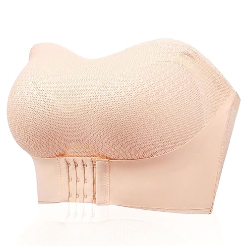 Strapless Bandeau Bra Non-Slip Strapless Push Up Bras for Women Wireless Tube Top Bra Plus Size Strapless Bralette