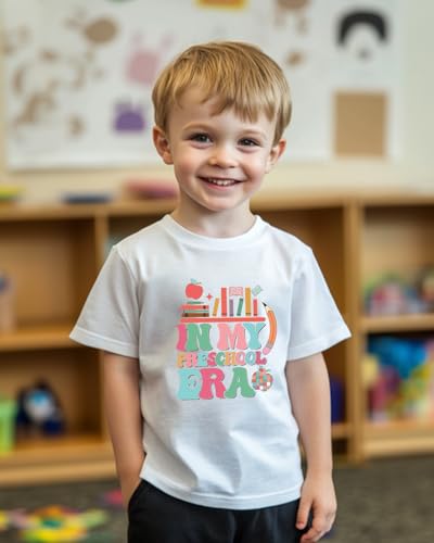 First Day of Preschool Shirt Pre K Shirts for Girls Boys Toddler Kids 1st Day of Prek Gift Cotton Tee 2T 3T 4T2