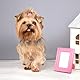 20 Stück Rosa Blumen Haargummis, Hundehaarschleifen Rosa Haarschleifen für Kleine Hunde Schleifen Haarschmuck Klein Hundehaarspange Haarband-Dekorationen Haar-Accessoires für Haustiere