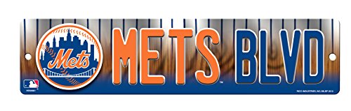 MLB New York Mets High-Res Plastic Street Sign