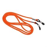 Verstellbares Brillenband für Lesebrille und Sonnenbrille, Retro-Brillenhalterschnur mit Anti-Verlust-Design, Sportbrillenhalter-Schlüsselband (schwarz)