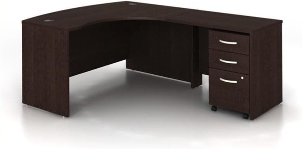 Bush Business Furniture Series C 3-Piece Right-Hand Computer Bow Desk