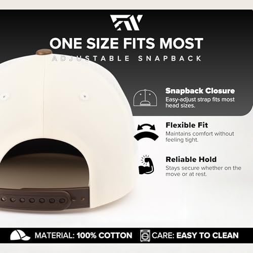 Image of Country Trucker Hat - Western Snapback Baseball Cap - Vintage Embroidered Hat for Men & Women