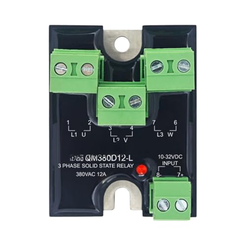 Relais statique 380D12-L pour circuit triphasé 12A et 25A