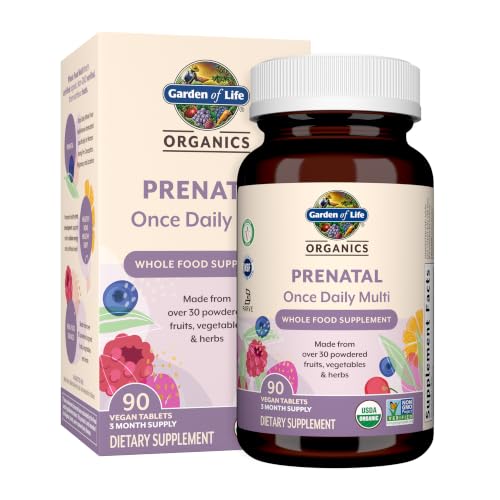 Garden of Life Organics Prenatal Once Daily Multivitamin, 90ct - image 1