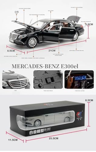 Image of Invite Enterprise Big Size 1:24 Merceedes Benz E300 diecast Metal Pullback Toy car with openable Doors & Light, Music Boys car for Kids Best Toys Gifts Toys for Kids(White-Color)