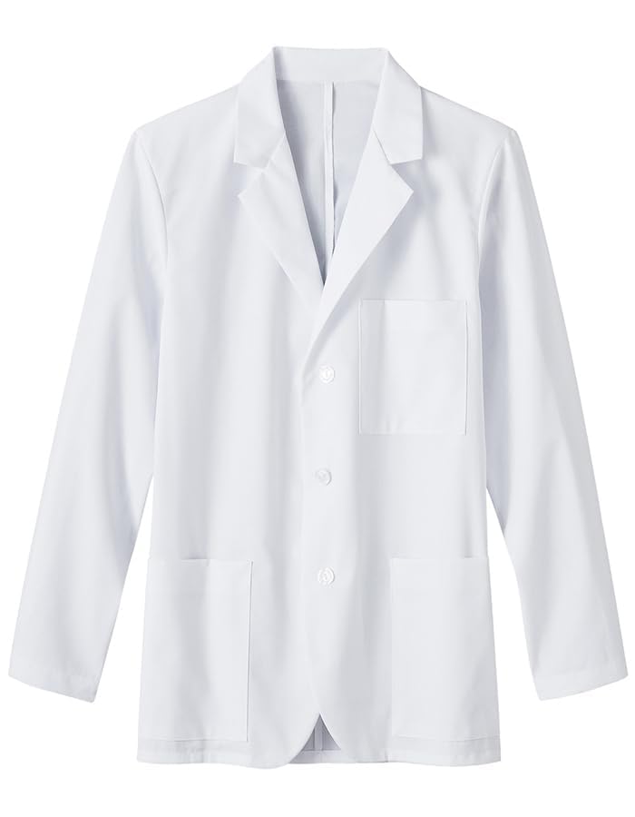 TAURPIS Unisex Lab Coat: Wrinkle-Free| Stain-Resistant| Poly Viscose Long Sleeve Medical Apron