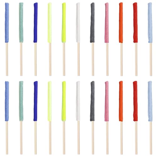 Image of 22 PCS Microfiber Detail Duster Sticks, Mini Duster Crevice Cleaning Tool for Car Air Vents, Blinds, Fans, Windows, Small Spaces, Gap Dust Cleaner